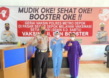 Jelang Mudik Oke, Satpas Sim 1221 Sukmajaya Buka Gerai Vaksin Booster