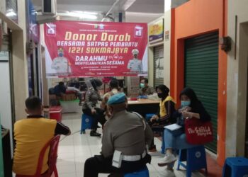 Satpas SIM 1221 Depok Bersama PMI Depok Gelar Donor Darah